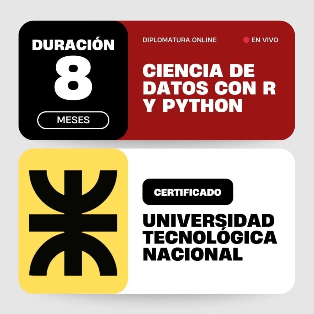 Certificado UTN diplomatura en ciencia de datos con R y Python - Instituto Data Science Argentina